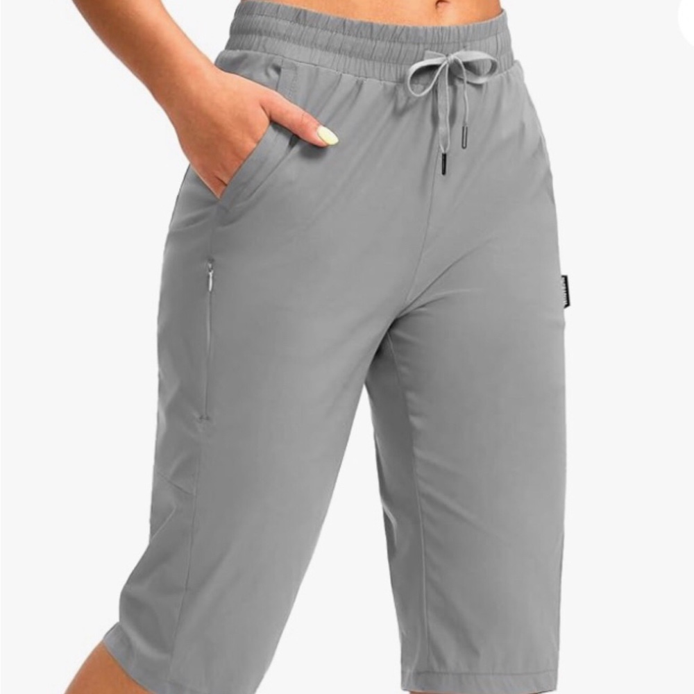Women’s 15” Long Hiking Capris Stretch Quick Dry Bermuda Shorts